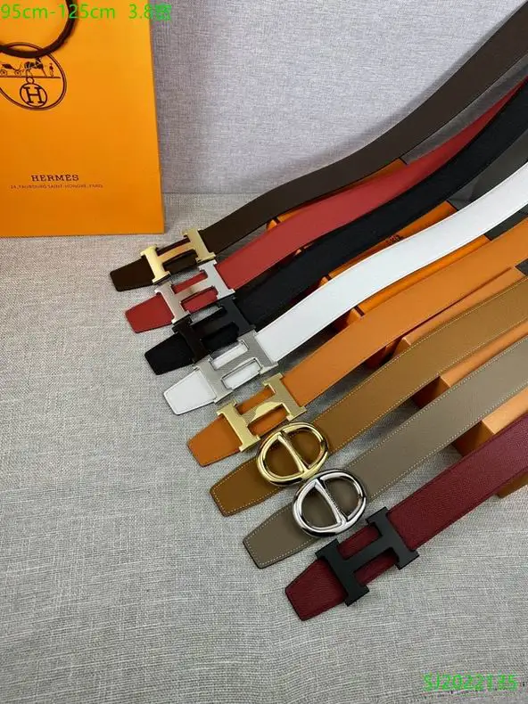 Hermes Belt 38mmX95-125cm 7D117